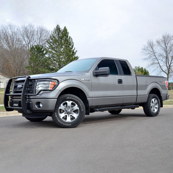 ARIES 6" x 91" Black Aluminum Oval Step Nerf Bars Model 4445020