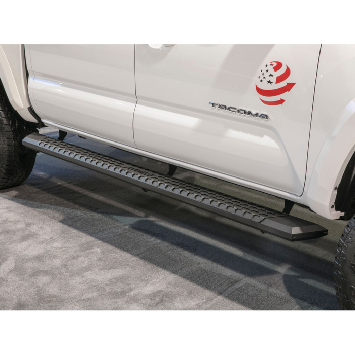 ARIES AdvantEDGE 5-1/2" x 85" Black Aluminum Running Boards Model 2556023