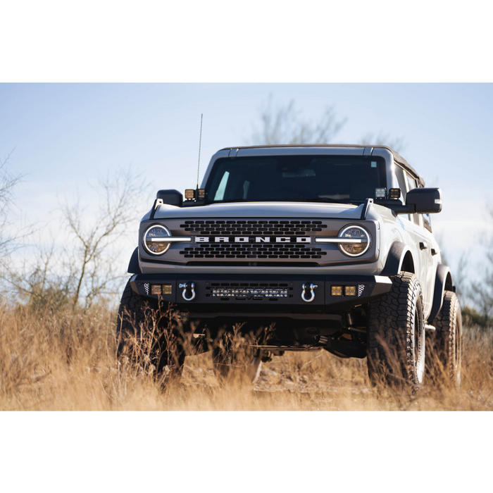 DV8 Offroad 2021-2026 Ford Bronco OE Plus Series Front Bumper Model FBBR-03