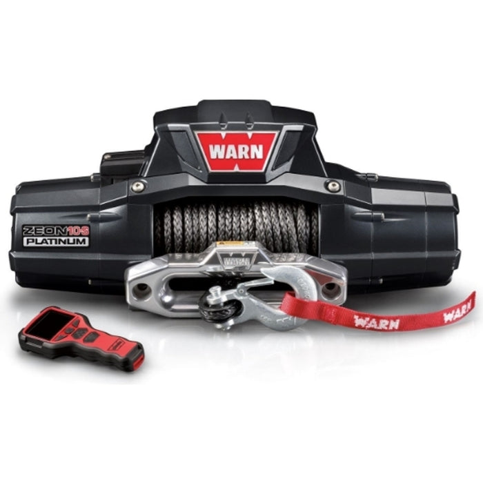 Warn ZEON 10-S Platinum Winch, Pull Capacity 10,000 lb, 100 Feet Of Spydura Synthetic Rope Model 92815
