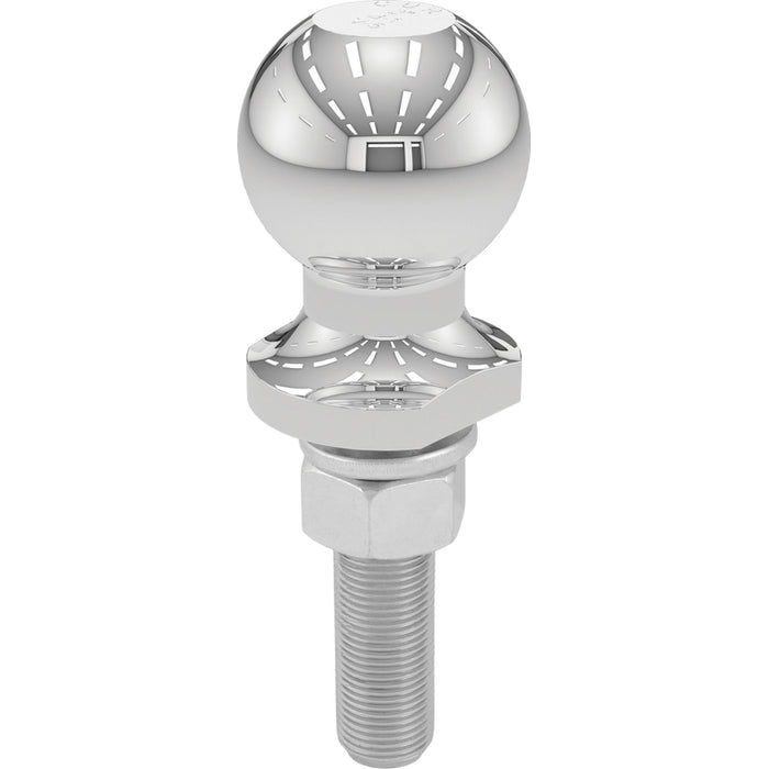 CURT Chrome Trailer Hitch Ball, 3,500 lbs, 2-Inch Diameter, 3/4 x 3-Inch Shank Model 40019