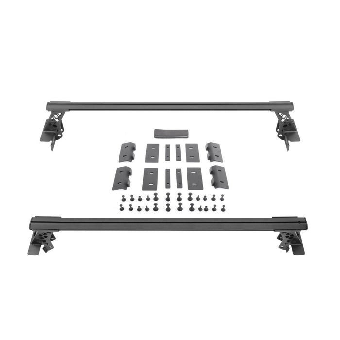 Go Rhino XRS Cross Bars - Truck Bed Rail Kit for Mid-Sized Trucks without Tonneau Covers Model 5935000T
