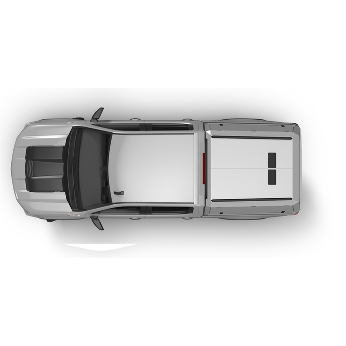 SmartCap OEM White Truck Bed Cap EVOc Commercial Series w/ Vertical Locks Model EC0130-WN