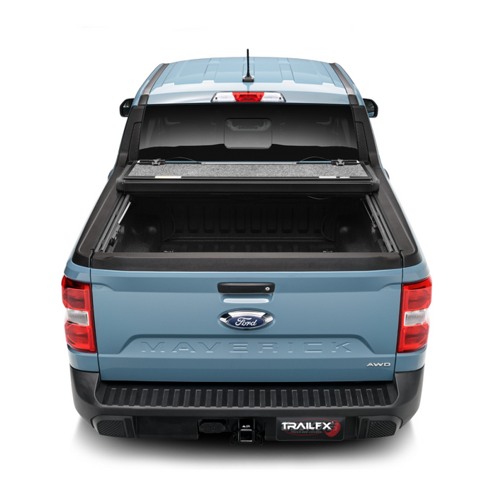 TrailFX Hard Tri-Fold Tonneau Cover Black Aluminum Model TFX3711