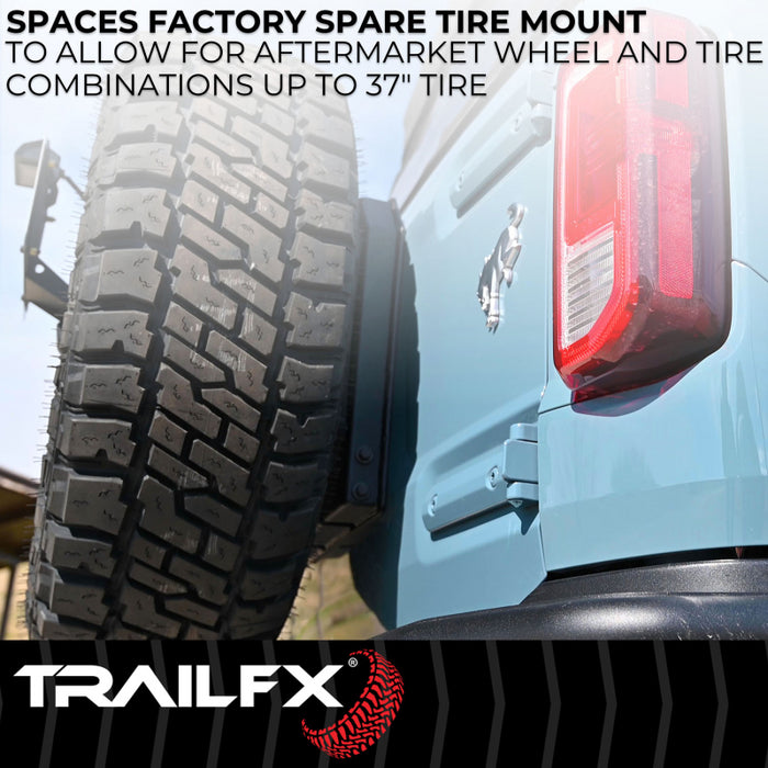 TrailFX Spare Tire Carrier Hinged Model BR010T