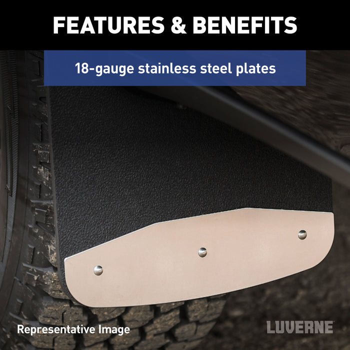 Luverne Rear Dually 20" x 23" Rubber Mud Guards, Select Ford F-350, F-450 (2 Flaps) Model 251124