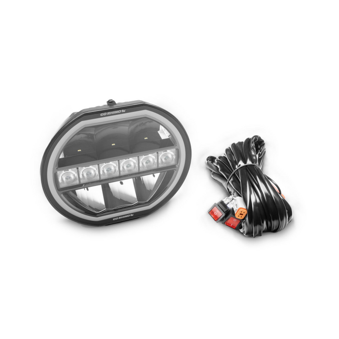 Go Rhino Blackout Series MAXLINE 9" LED Beam with Multi Daytime Running Light Model 751440911CRS