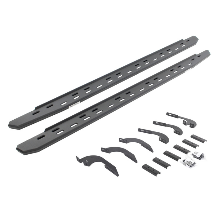 Go Rhino RB30 Slim Line Running Boards with Mounting Bracket Kit Double Cab Only Model 69643280SPC