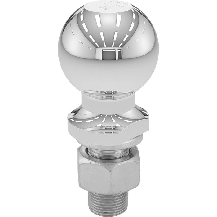 CURT Chrome Trailer Hitch Ball, 7,500 lbs, 2-5/16-Inch Diameter, 1 x 2-1/8-Inch Shank Model 40005