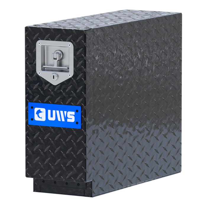 UWS Gloss Black Aluminum 22" Drawer Truck Tool Box Model DS-22-BLK
