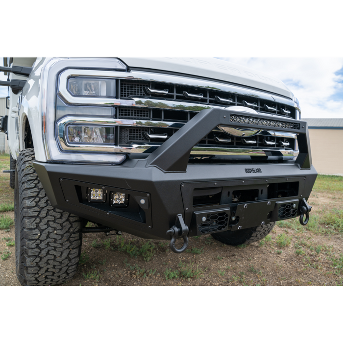 Bodyguard A2 Front Sport - Sensor Cutouts W/O Mesh Grille No Camera Harness Or Pod Bare Metal Model CCF23BYBNN