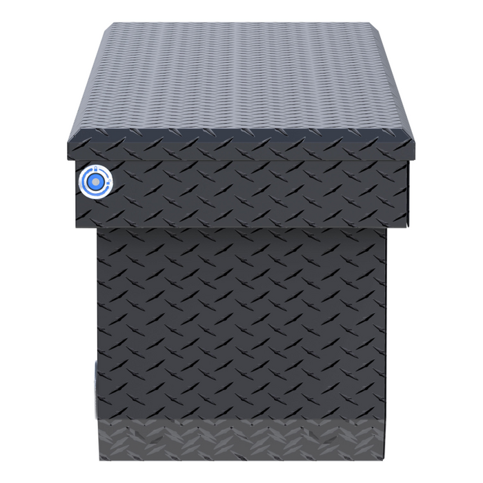 UWS 72" Matte Black Deep Angled Push Button Crossover Truck Tool Box Model TBSD-72-A-PB-MB