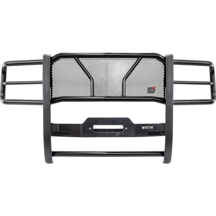 Westin HDX 1-Piece Winch Mount Grille Guard Black Steel Model 57-93685