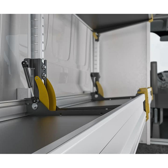 Ranger Design Fold-Away Cargo Van Foldable Shelving System - 2 Levels 65"H x 60"W Model F5-RA60-2