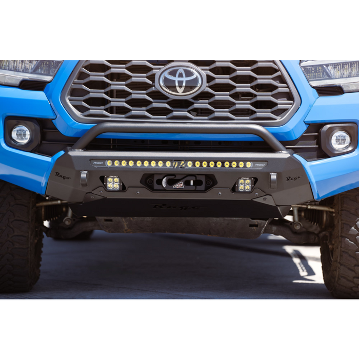 Rago Fabrication 2016-2023 Toyota Tacoma Center Mount Winch Front Bumper w/ Top Hoop Model F6804022001NA
