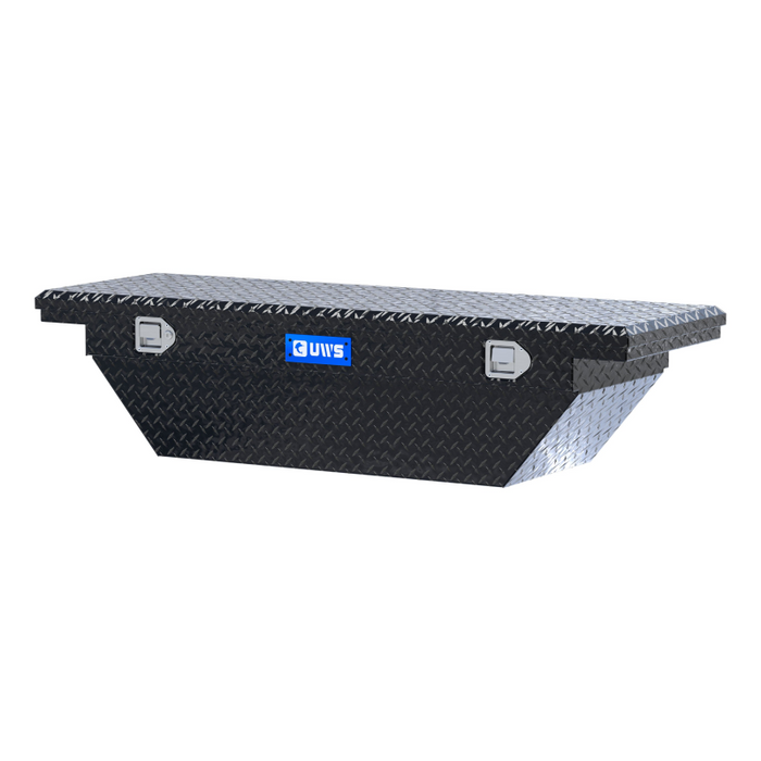 UWS 60" Angled Truck Tool  Box - Low Profile Model TBS-60-A-LP-BLK