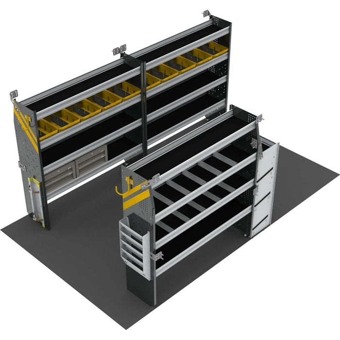 Ranger Design HVAC Van Shelving Package for 14' Box Truck - Enclosed Trailer Model BTL-12
