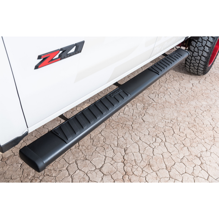 Dee Zee Textured Black Steel Step Nerf Bars 6 in. Oval Cab Length Model DZ16121