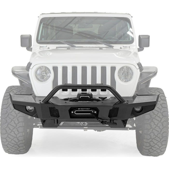 Smittybilt XRC Atlas Front Bumper - Textured Black (07+ JK/JL/JT) Model 77892