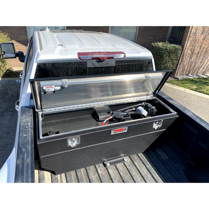 The FuelBox Tank and Tool Box Combo 57 Gallon 1" Taller Toolbox Smooth & Sprayed Finish Model FTC60BMS