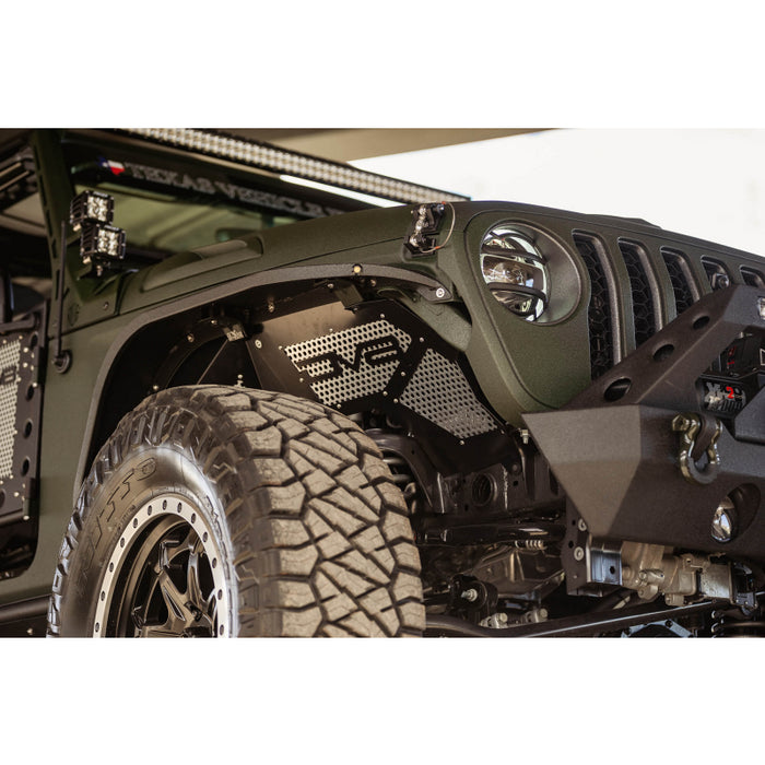 DV8 Offroad 2018-2018 Jeep Wrangler JL JLU Gladiator JT Front Inner Fenders Model INFEND-03FB