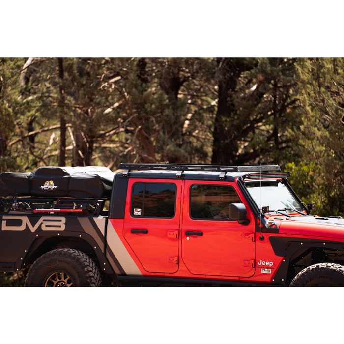 DV8 Offroad 2018-2026 Jeep Gladiator JT ,Wrangler JL 2-Doors Roof Rack Model RRJL-02