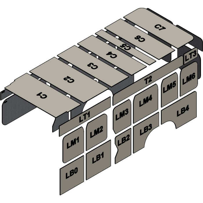 AutoPly Interior Insulation Kit for Ram ProMaster High Roof 159" Extended Wheelbase - R4 (1") Model 4000X-1