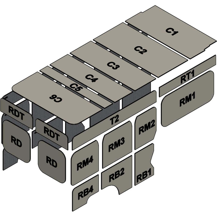 AutoPly Interior Insulation Kit for Ram ProMaster High Roof 159" Wheelbase - R2 (.5") Model 4000