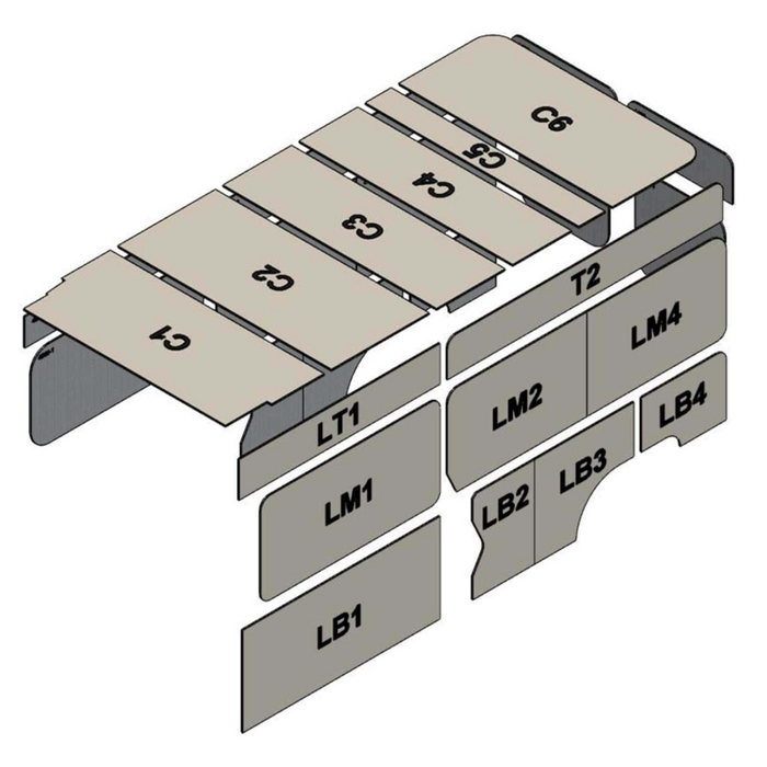 AutoPly Interior Insulation Kit for Ram ProMaster High Roof 159" Wheelbase - R2 (.5") Model 4000