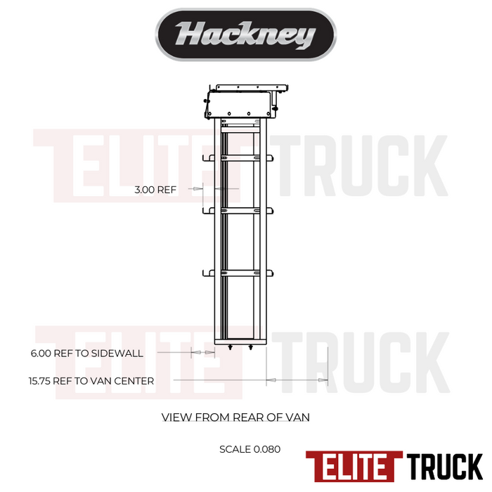Hackney Van Shelving with Pipe and Ladder Shelf for Driver Side Mercedes Sprinter 46"-23"-(27" Open) 144" WB HR