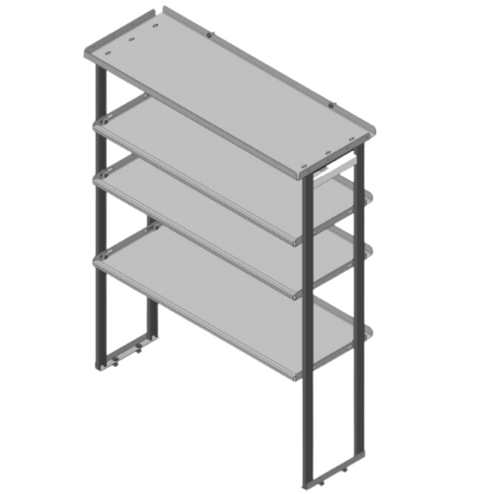 Hackney Van Shelving with Ladder Shelf for Curb Side Mercedes Sprinter 46" 144"WB HR