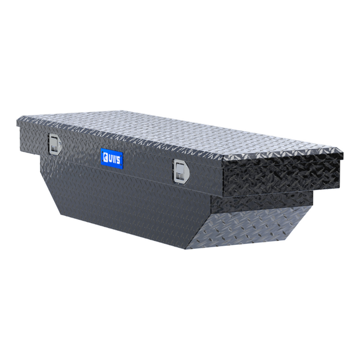 UWS 63" Angled Crossover Truck Tool Box Model TBS-63-A-BLK