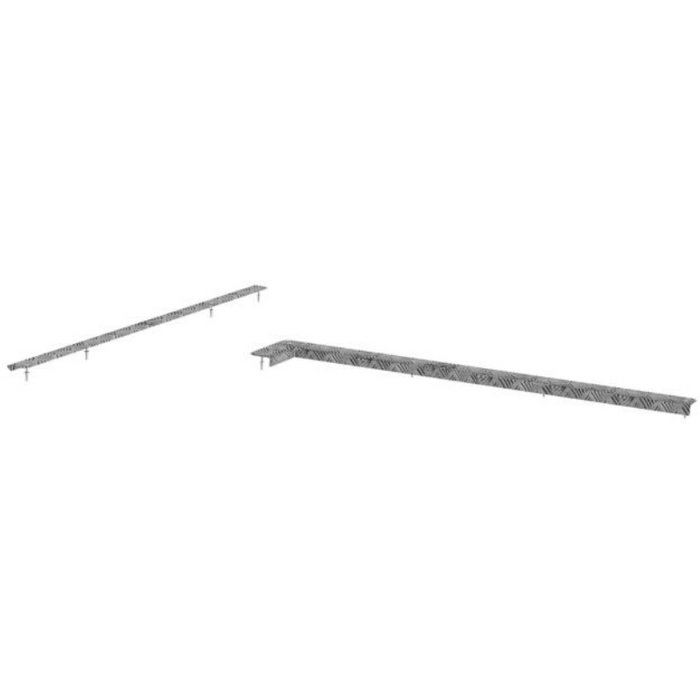 Holman Aluminum Sprinter Threshold - Grey Model 40477S (REQUIRED)