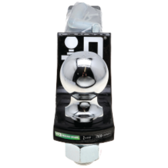 Draw-Tite Trailer Hitch Ball Mount Starter Kit, Fits 2 Inch Square Receiver, 2 Inch Drop, 7,500 lbs. Capacity, Includes 2-Inch Trailer Ball and Pin & Clip, Black Model 40583