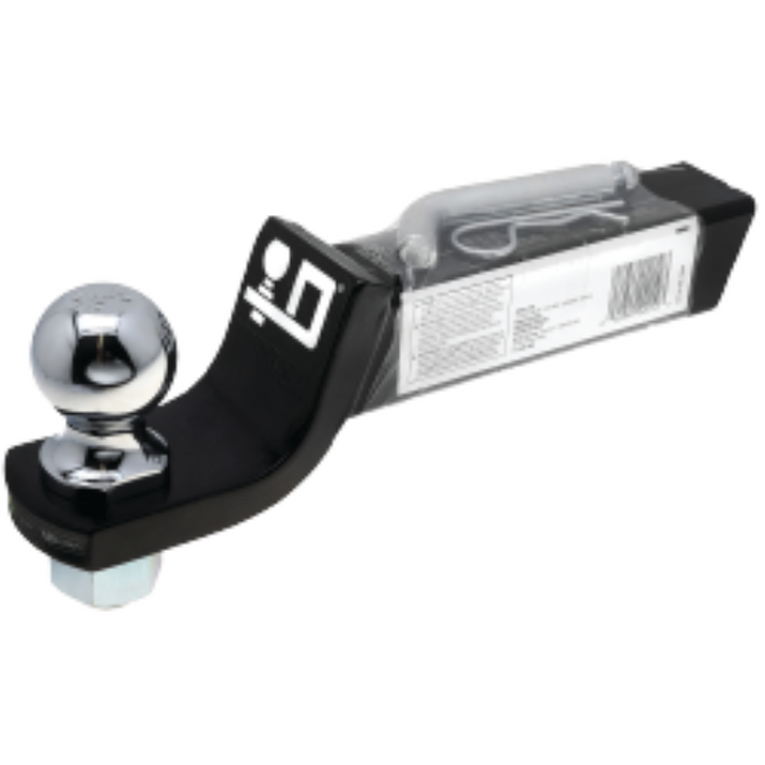 Draw-Tite Trailer Hitch Ball Mount Starter Kit, Fits 2 Inch Square Receiver, 2 Inch Drop, 7,500 lbs. Capacity, Includes 2-Inch Trailer Ball and Pin & Clip, Black Model 40583