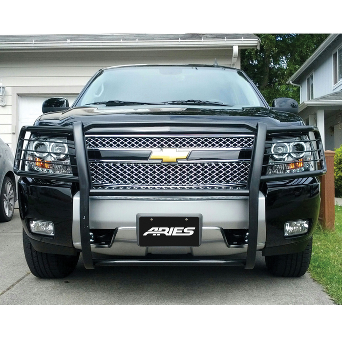 ARIES Black Steel Grille Guard, Select Chevrolet Avalanche, Suburban 1500, Tahoe Model 4065