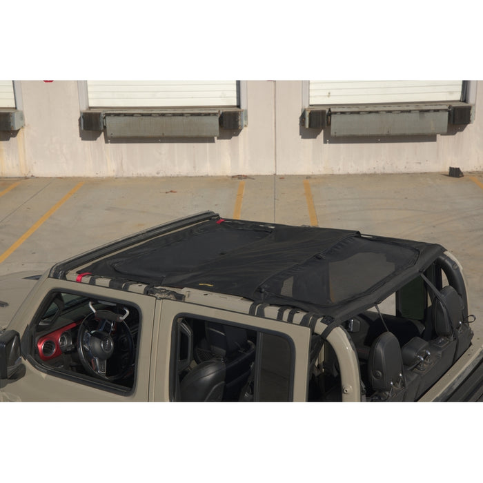 Smittybilt Extended Shade Top w/ Skylights - Black Diamond/Mesh (20+ JT) Model 97502