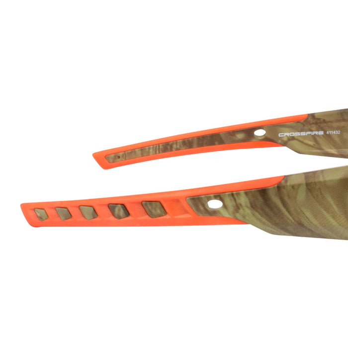 Radians Crossfire Cumulus Premium Safety Eyewear, Camo Frame / Gold Mirror Lens RNS411432