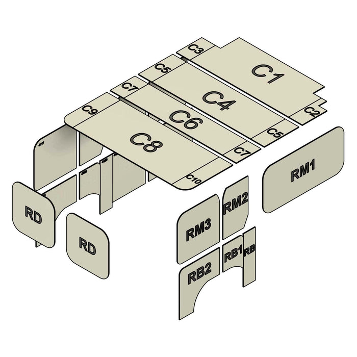 AutoPly Interior Insulation Kit for Ram ProMaster Low Roof 118" Wheelbase -  R2 (.5") Model 4118L