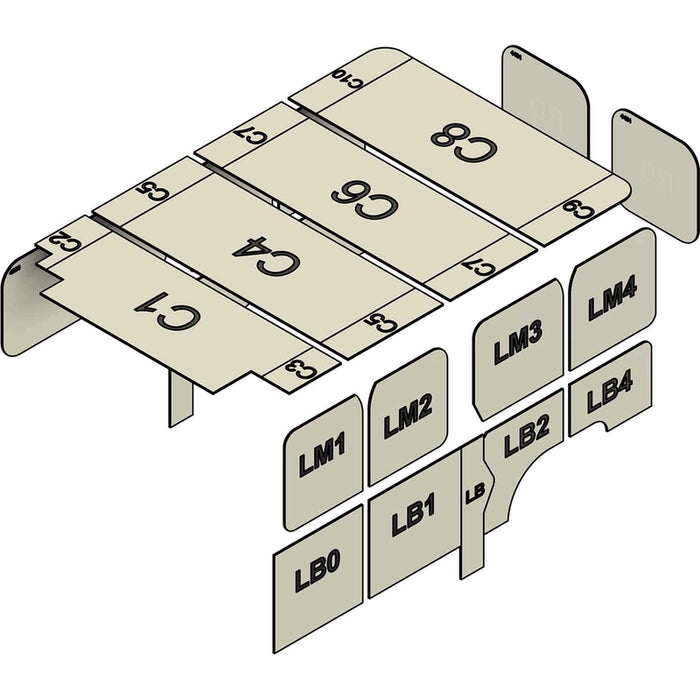 AutoPly Interior Insulation Kit for Ram ProMaster Low Roof 136" Wheelbase - R4 (1") DiamondPly™ 1.0 Model 4136L-1D