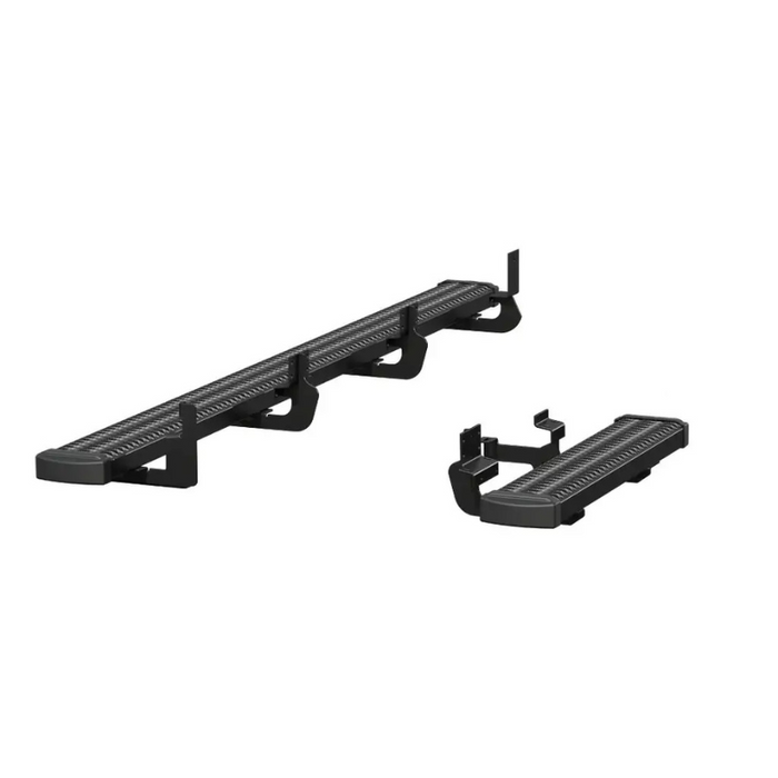 LUVERNE Grip Step Black Aluminum 100-Inch, 36-Inch Van Running Boards, Select Ford E-Transit Model 415100-401744