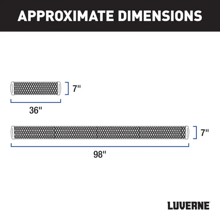 LUVERNE Grip Step Black Aluminum 100-Inch, 36-Inch Van Running Boards, Select Ford E-Transit Model 415100-401744