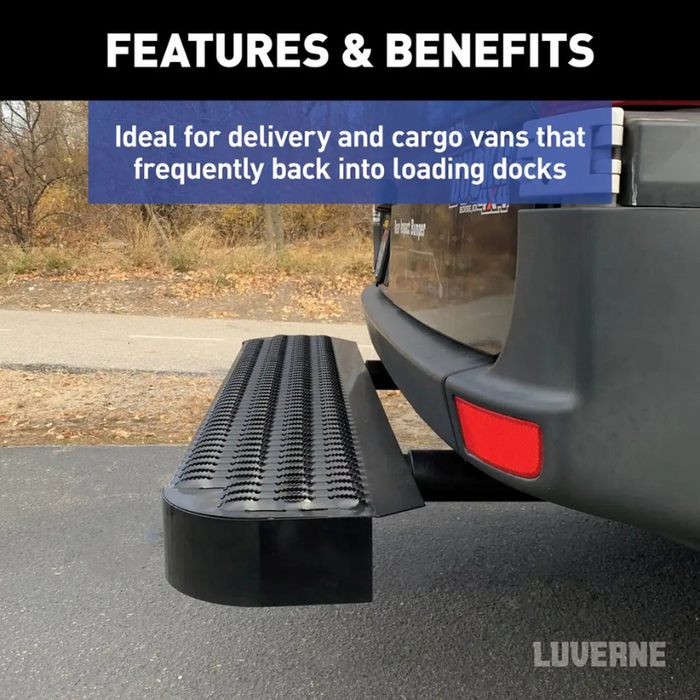 LUVERNE Impact Shock-Absorbing Cargo Van Rear Bumper Guard Step, Fits Select Ram ProMaster 1500, 2500, 3500 Model 415358-571503