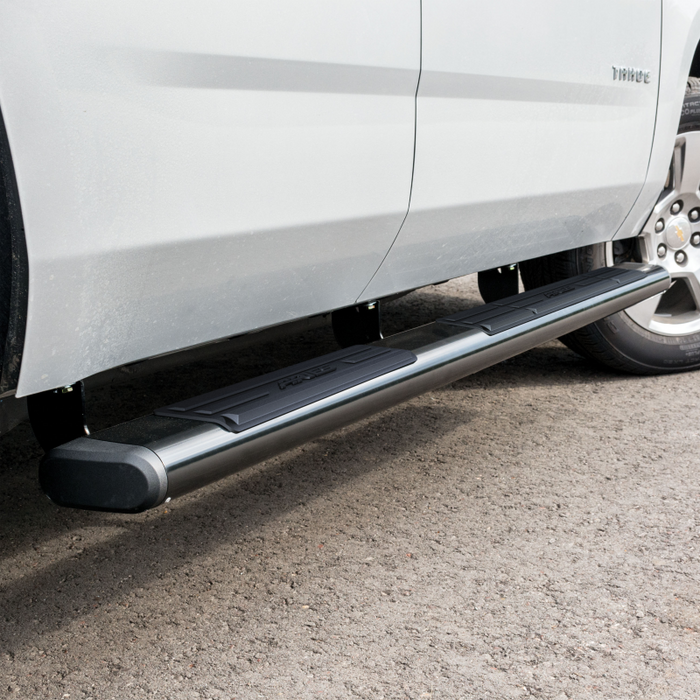 ARIES 6" x 75" Black Aluminum Oval Step Nerf Bars Model 4445002