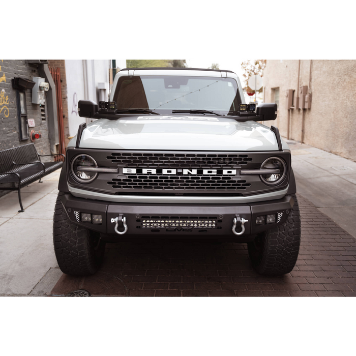 DV8 Offroad 2021-2026 Ford Bronco OE Plus Series Front Bumper Model FBBR-03