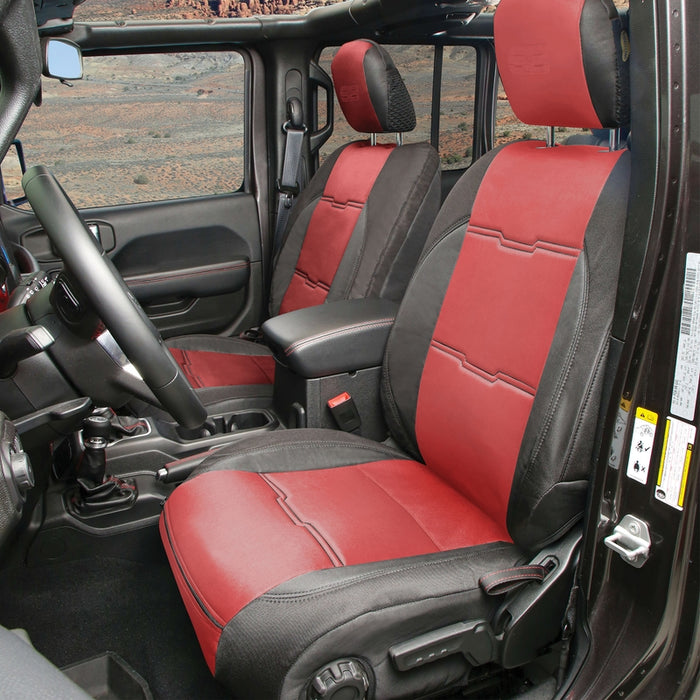 Smittybilt Neoprene Seat Cover Set Front/Rear – Red Gen 2 (2020+ JT) Model 578130