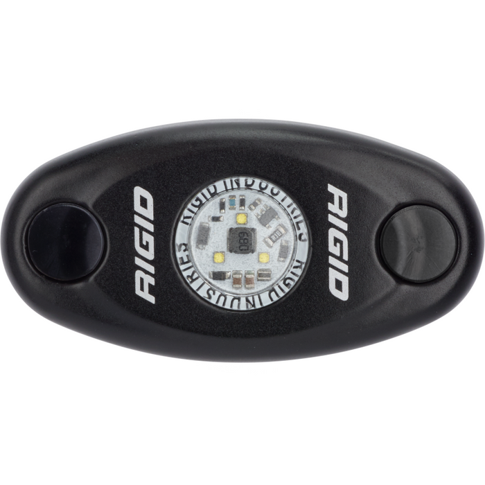 Rigid Industries A-Series LED Light, Low Power, Red, Black Housing, Single Model 480043
