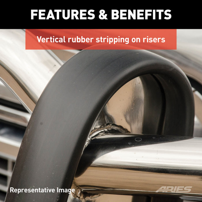 ARIES Black Steel Grille Guard, Select Jeep Wrangler JL Model 1053