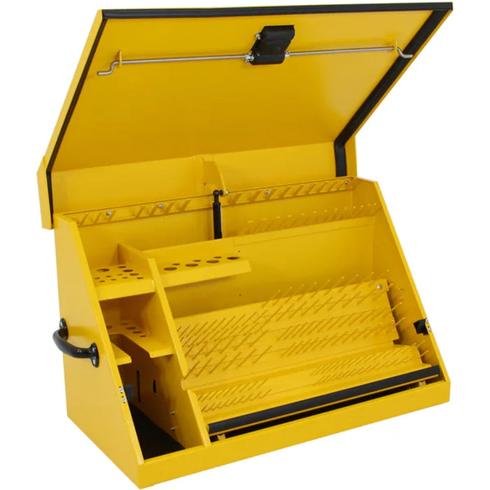 Montezuma 30 x 15 In. Steel Dewalt Triangle® Toolbox Yellow Top Mount Toolbox DXTB30YY