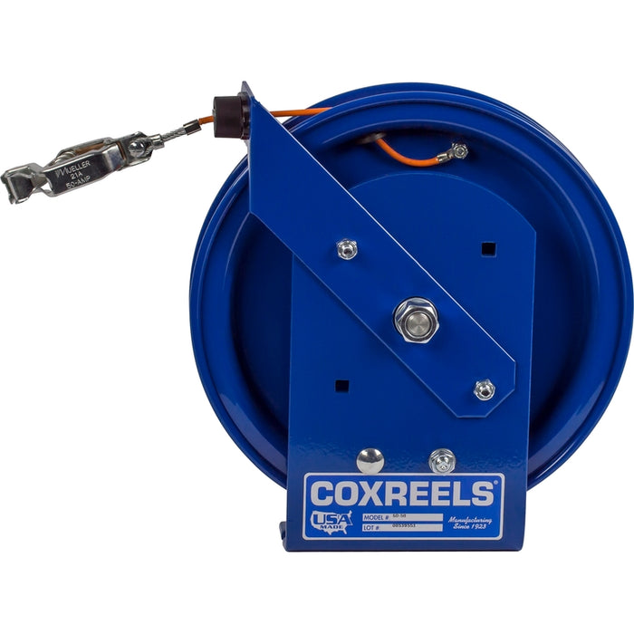 Coxreels SD Series Spring Driven Static Discharge Stainless Steel Cable Reel 35 ft. - Cable Included model SD-35-1
